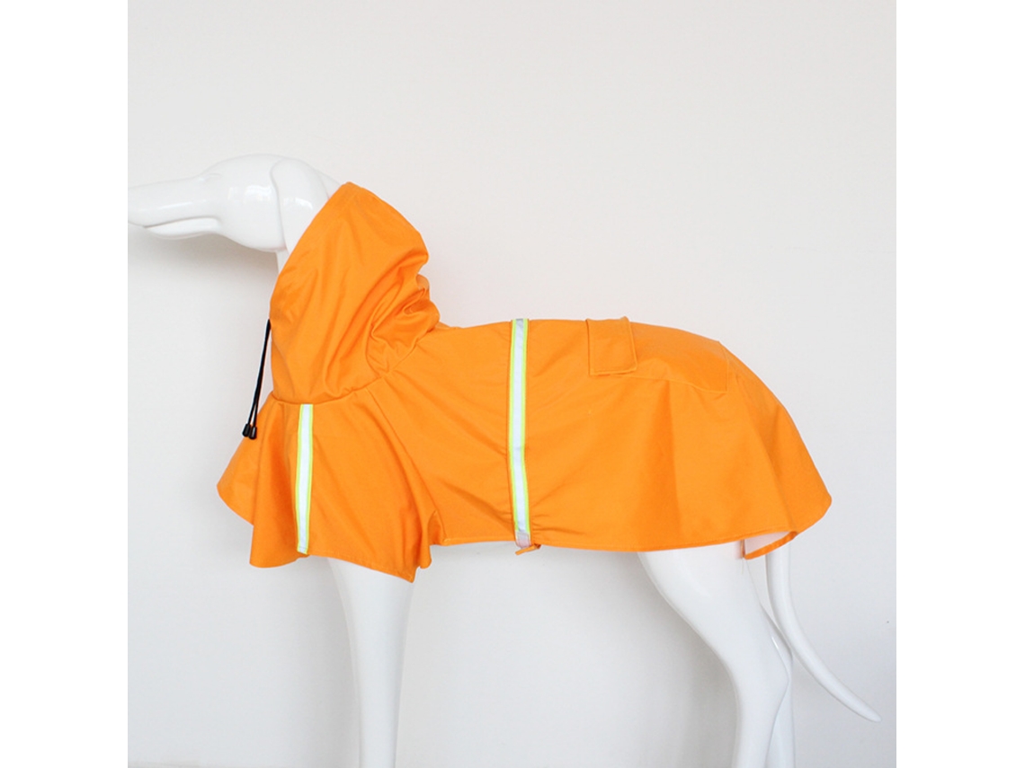 Capa De Chuva Canina, Com Capuz, Em Pu