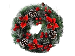 Guirlanda De Natal Artesanal, Operação Da Bateria Garante Infinita Alegria De Férias, Várias Decorações Para Ambiente Festivo Interno, Perfeito Par