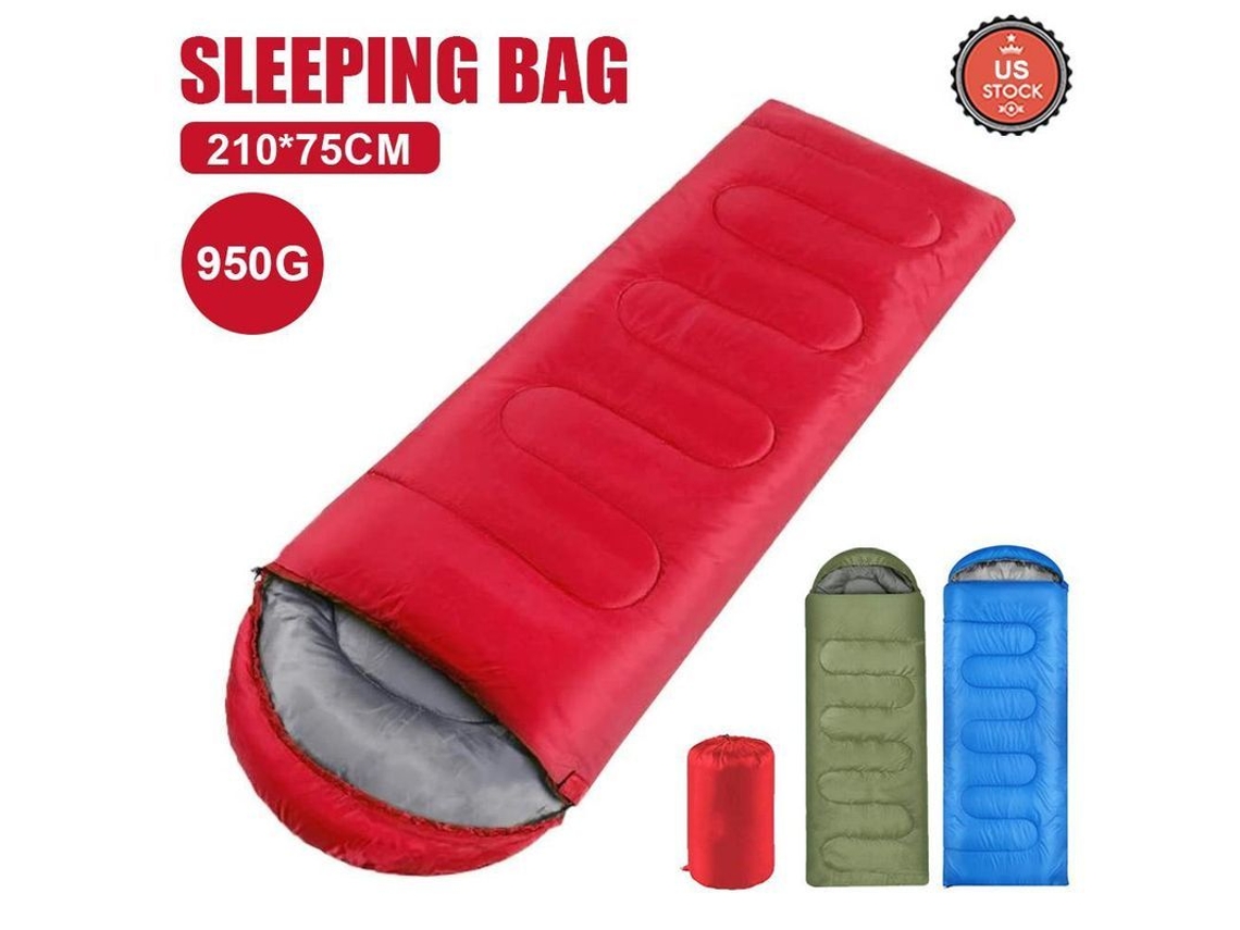 2026 bolsa de Dormir Individual Impermeable de 4 Estaciones para Acampamento Ao Ar Livre e Caminhada Rojo