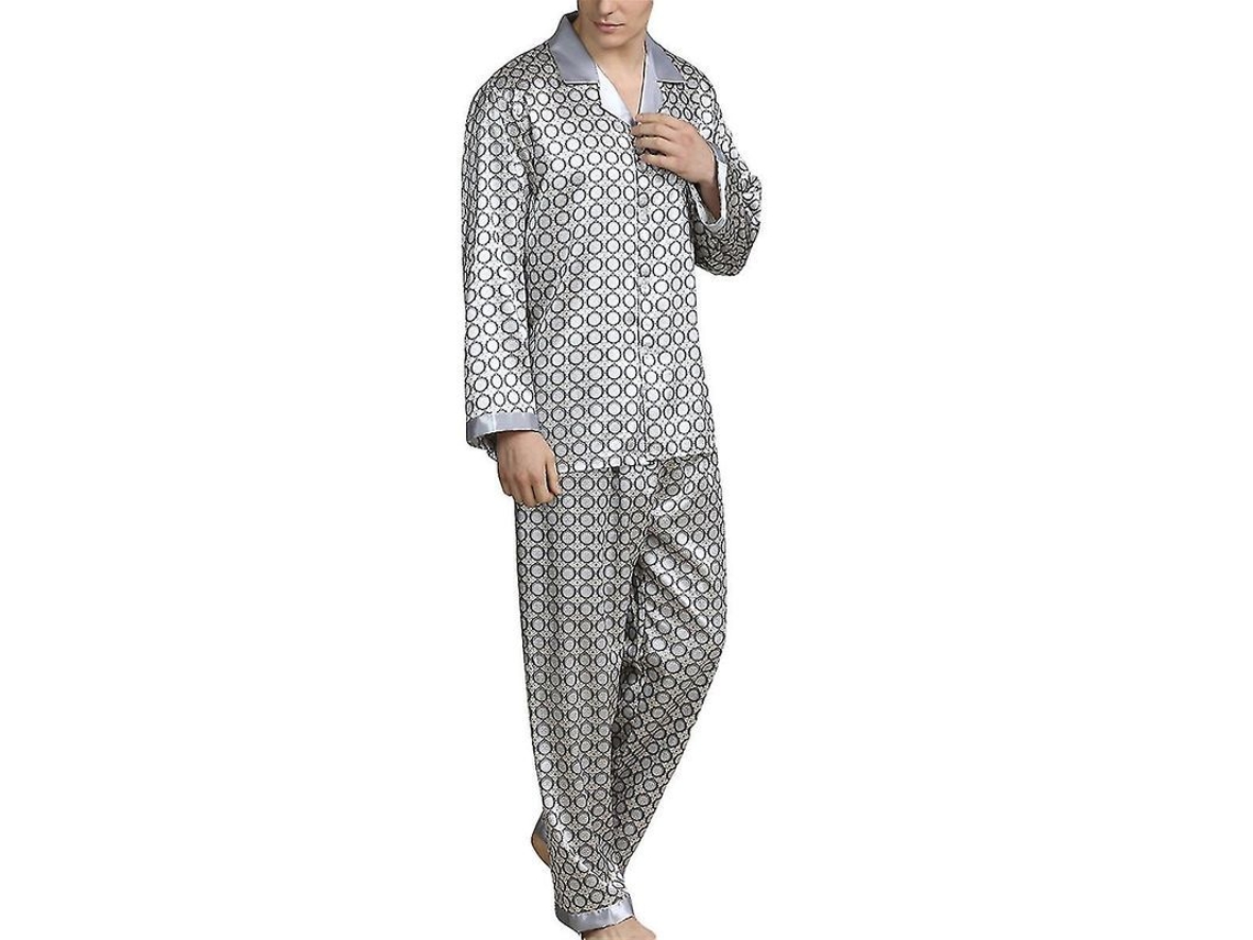 2026 pijama de Manga Larga para Homem Conjunto de Seda Suave e Luxuoso