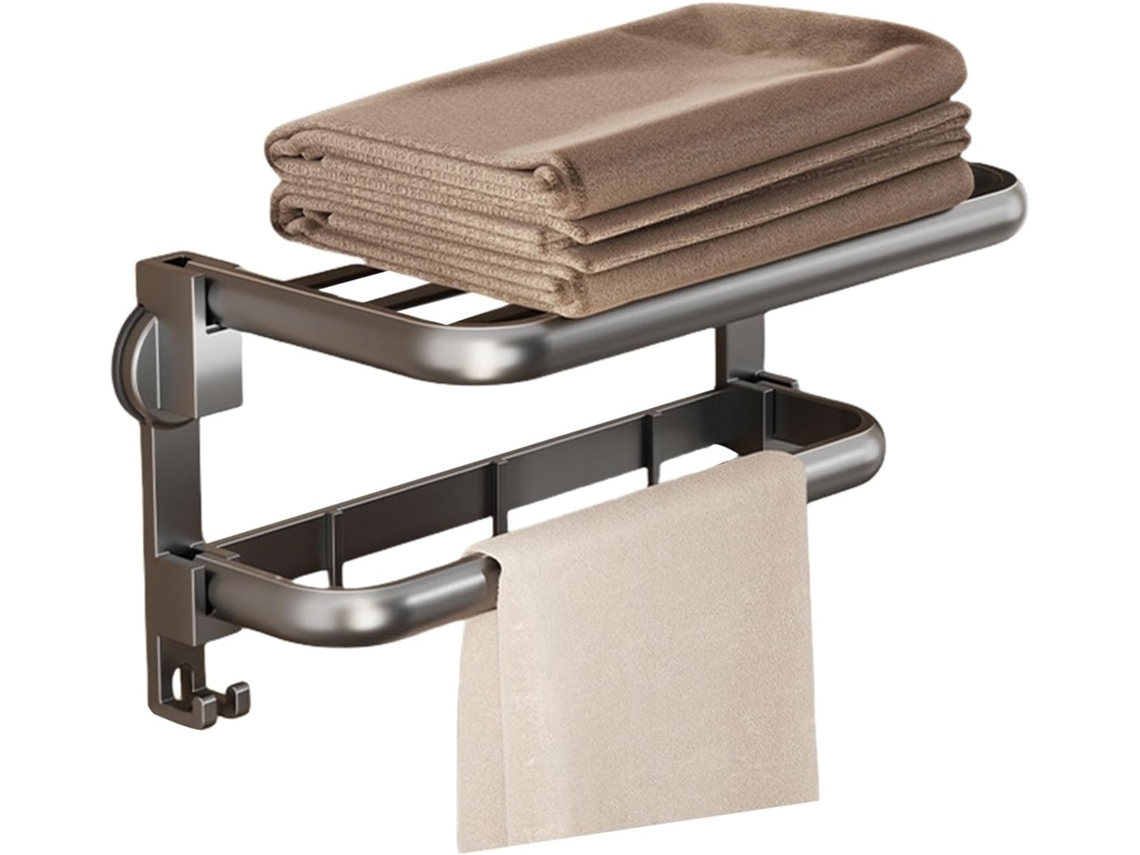 Suporte De Toalhas Moderno Com Ventosa, Fácil De Instalar, Sem Necessidade De Furar Feito Em Aço Carbono Resistente
