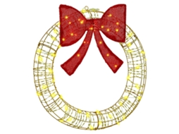 Conjunto 1 Decoração De Natal Vidaxl Branco Quente Plástico (76 X 76 X 8 Cm)