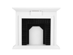Ats chimenea de Madera En Miniatura 1:12 para Casita de Muñecas, Mueble Y Accesorio Decorativo de Juguete