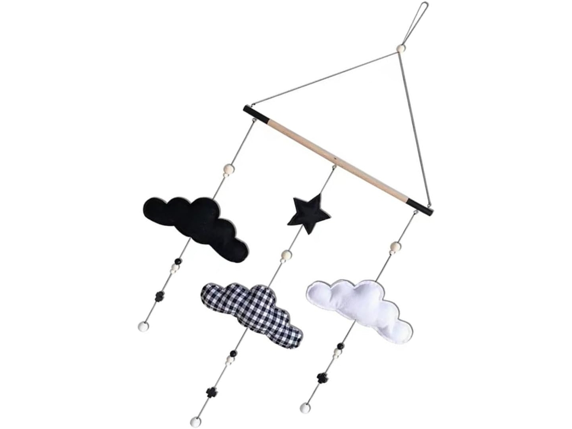 Pingente de Lua Ornamental Estilo Retrô para Decoração Quarto, Arte de Parede BRILVIBERA