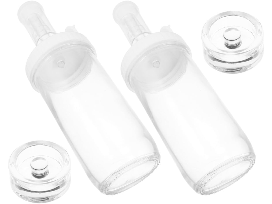 Conjunto Zerodeko Com 2 Potes De Fermentação 700ml Tampas Herméticas E Válvula Ar Para Legumes Conservas Na Cozinha