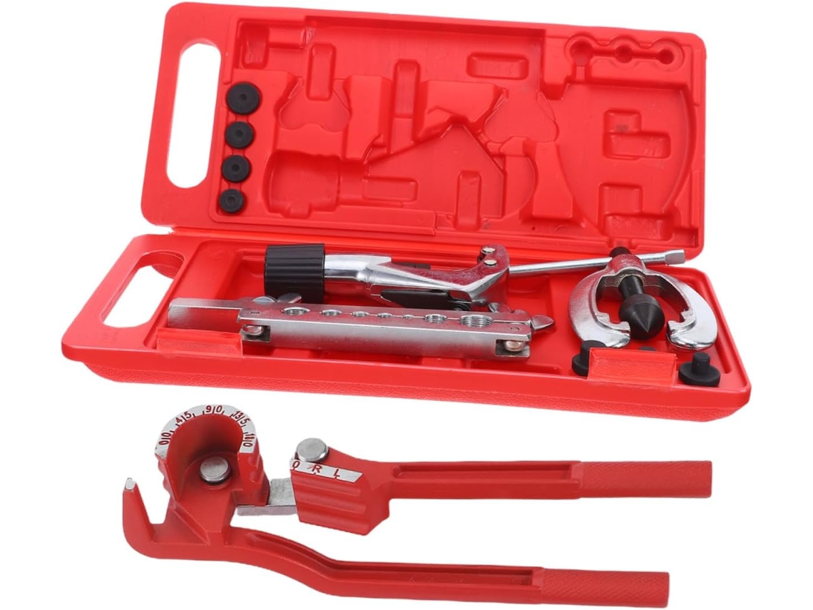 Kit De Ferramentas Para Reparo De Ar Condicionado Com 12 Peças, Incluindo Ferramenta Prática Para Dobrar Tubos E Estojo.
