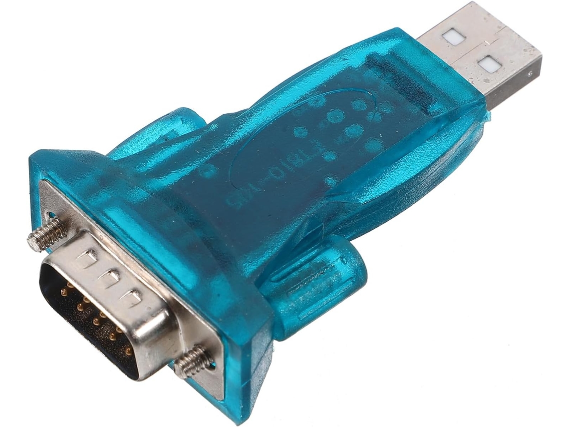 Conversor Usb Para Serial Confiável, Cabo De Plástico Azul, Adaptador Serial