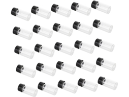 Conjunto De 25 Garrafas De Vidro Transparente Para Armazenamento