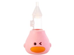 2026 aspirador Nasal Manual para Bebê Silicone Suave Pp Anti retrocesso Aspira Moco e Mucus Rosa Claro