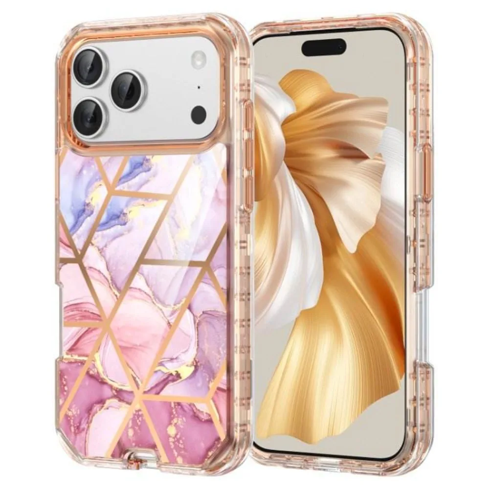 Capa Para Celular Com Estampa De Mármore Elegante (tipo G, Iphone Air), Capa Protetora Resistente A Quedas De Nível Militar.