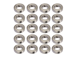 20 Peças Rolamento De Bola De Canal Profundo Com Dois Escudos 6901z 12mm Id 24mm Od 6mm T