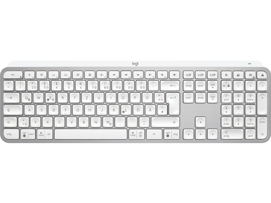 Teclado Logitech Alumínio,Branco