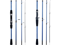 Vara Pesca Arremesso Água Ideal Fácil Montar, Resistente, Durável, Leve, Portátil 2,1 M