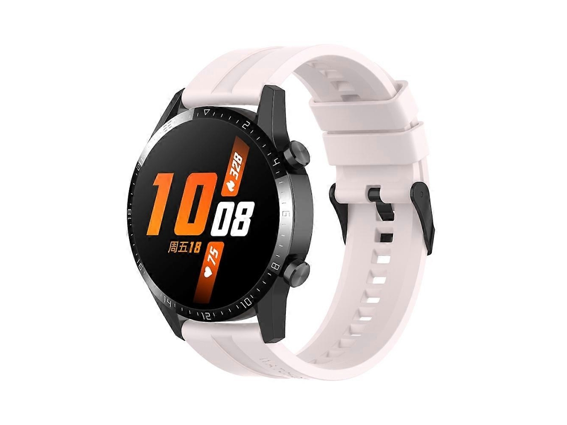 Pulseira De Silicone Preta Com Fivela De 20 Mm Para Huawei Watch 3 Pro