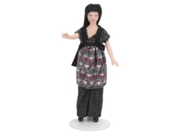 Primerox mulher Moderna de Porcelana para Casinha de Bonecas 1:12 Acessório de Decoração