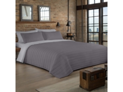 Colcha Bouti Reversível Bicolor Cinza/cinza Claro Cama 90/105