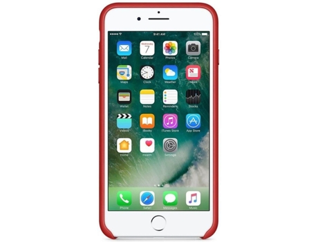 Capa  iPhone 7 Plus Leather Vermelho