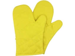 Luvas De Forno - Resistentes Ao Calor - Reforçadas - 1 Par - Amarelo
