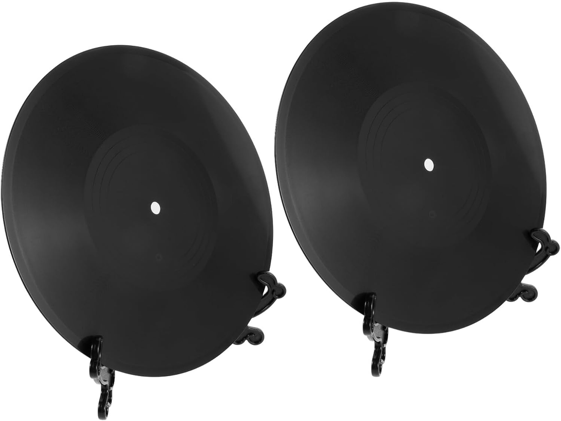 Conjunto De 2 Discos De Vinil De 30 Cm Com Suporte