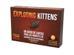 O Jogo De Cartas Asmodee Exploding Kittens, Versão Espanhola, Contém 20 Cartas.