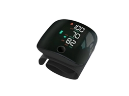 Monitor De Pressão Arterial Inteligente Totalmente Automático Para Utilização No Pulso Com Ecrã Táctil De Grandes Dimensões, Recarregável Preto