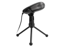 Aetheria microfone Condensador Usb 3.5mm com Tripé para Notebook Chat Voz Gaming Broadcast Preto