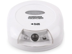 Sensor de Movimento Automático com Luz Led Alimentada por Bateria e Sensor de Presença BRILVIBERA