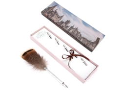 Kit Caneta Pluma Vintage Estilo Caligráfico Presente