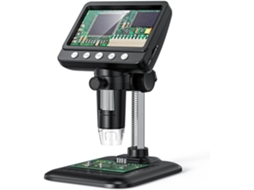 Microscópio Usb com Tela Lcd de 4,3 Polegadas, Lupa de 1080p e 8 Luzes Led para Adultos e Crianças. SFUSHOS