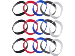 Pulseiras De Silicone Elásticas E Macias Para Eventos Festivais, 50 Unidades, Escuras, Resistentes À Água, Tamanho Único