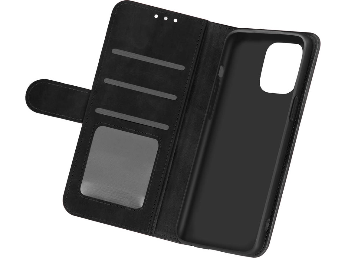 Capa iPhone 12 Pro AVIZAR FOLIO-VINT-BK-IP12 Livro Preto