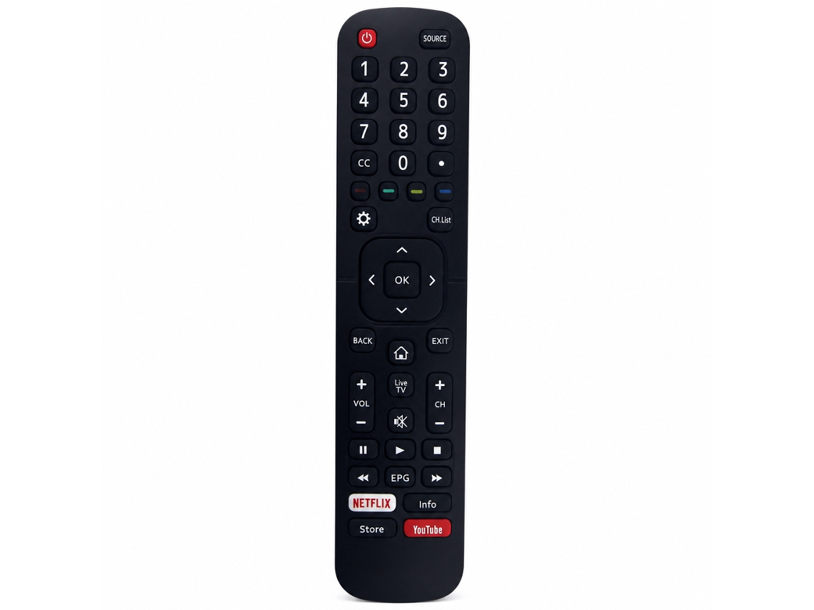 Comando À Distância Para Tv Compatível Com Hisense En2bc27d