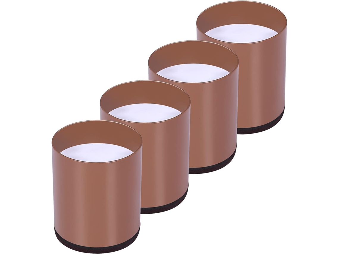 Lurelia Elevador Para Móveis, Conjunto De 4, Reforçado, Em Feltro, Em Tecido Tnt, Para Cama, Sofá E Mesa, 6 Cm, Preto/branco, Proteção Piso