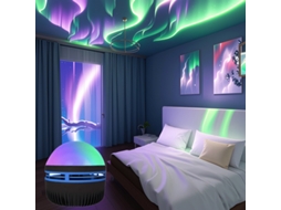 Luminária Noturna Led Aurora 5v | Projetor De Boreal Alimentado Por Usb, Lâmpada Ambiente Para Quarto Aquaforge