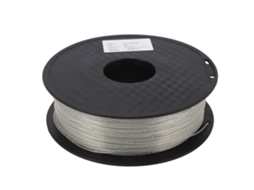 Filamento Pla 1,75mm Prateado Brilhante para Impressora 3d Forte Suave