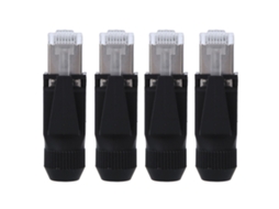 Conector RJ45 Impermeável Adaptador Cabo Rede 4pcs Suprimentos Elétricos S/MARCA