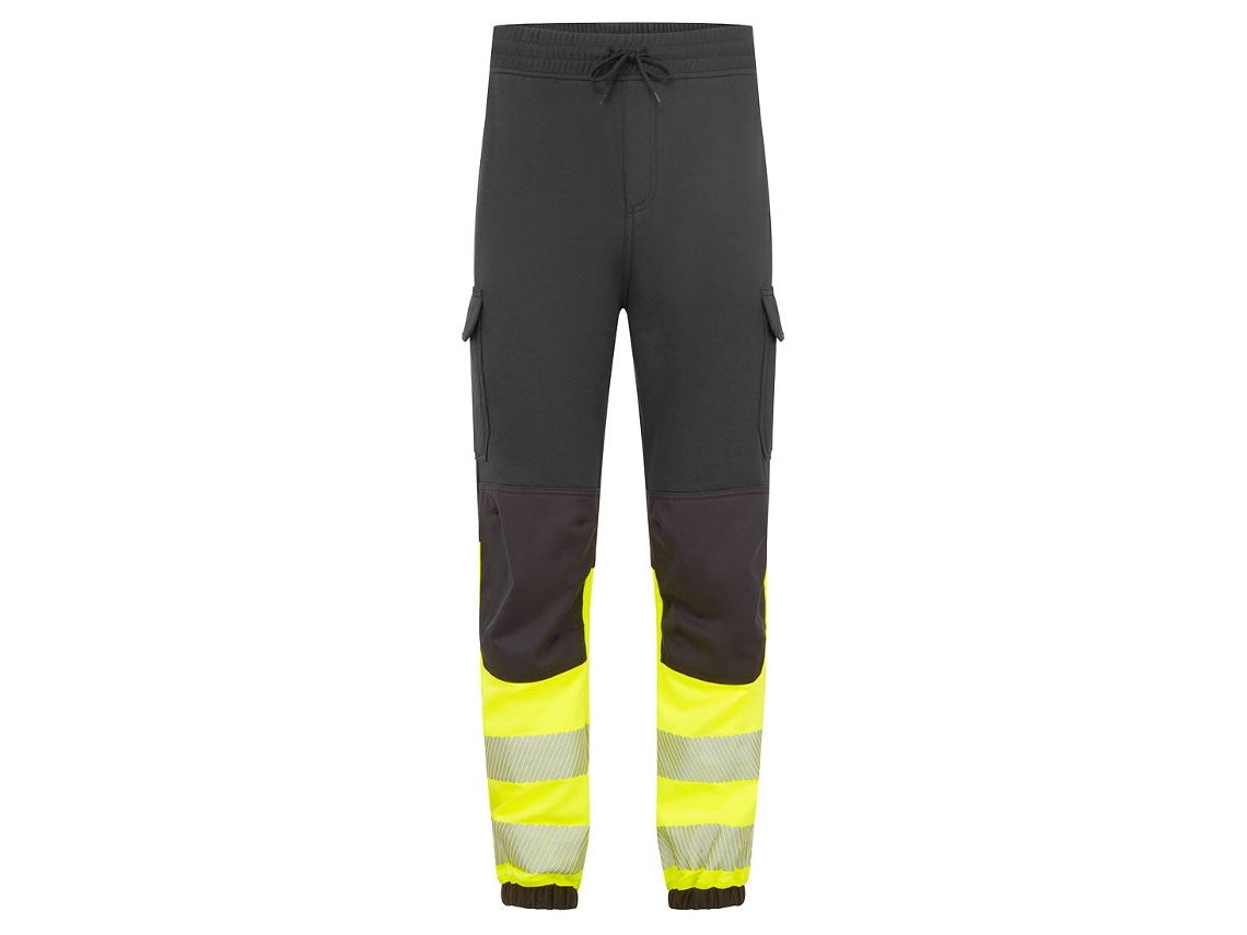 Calças Jogger Ignífugas De Alta Visibilidade Classe 1 Modaflame Negro/amarillo / M