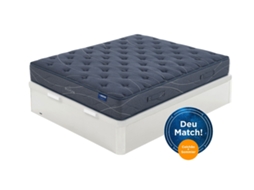 Sommier Match Moon MOLAFLEX Madeira Acolchoado Branco (160x200)