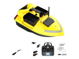 Barco De Isca, Posicionamento Gps, Sistema De Motor Duplo, Amarelo 12000mah Oem