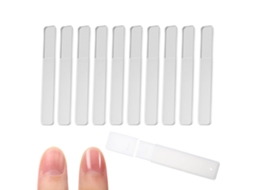 10 Lixas de Vidro Polidor para Unhas Naturais com Estojo NEVEANCE