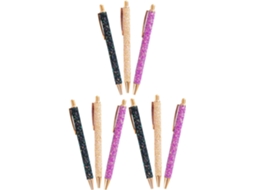 9 Caneta de Tinta Gel, para Escritório, Conjunto de 9 Canetas Esferográficas com Strass CHABERLU