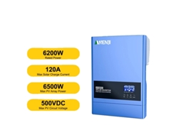 Inversor Solar Híbrido, Saída De Onda Senoidal Pura, Tecnologia Mppt, Anj 6200w 48v Wifi, 220 240v Oem