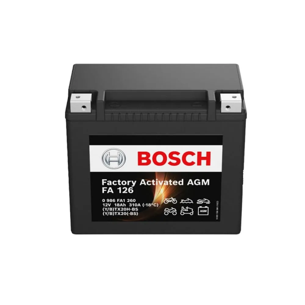 Bateria de Mota BOSCH Fa126 Ytx20-Bs 18Ah 310A 12V