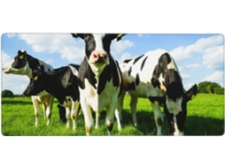 Mouse Pad Grande para Computador com Estampa de Vacas Pastando no Verão, Base Borracha Antiderrapante, 40 X 90
