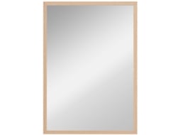 Espelho de Parede Mdf e Vidro Cor Cor de Madeira Natural 50x2x70 cm Homcom