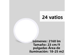 Painel Decorativo de Led Ultrafino de 2,2 Cm para Teto, Econômico e Sem Cintilação. MDUG (luz Fria de 24 W)