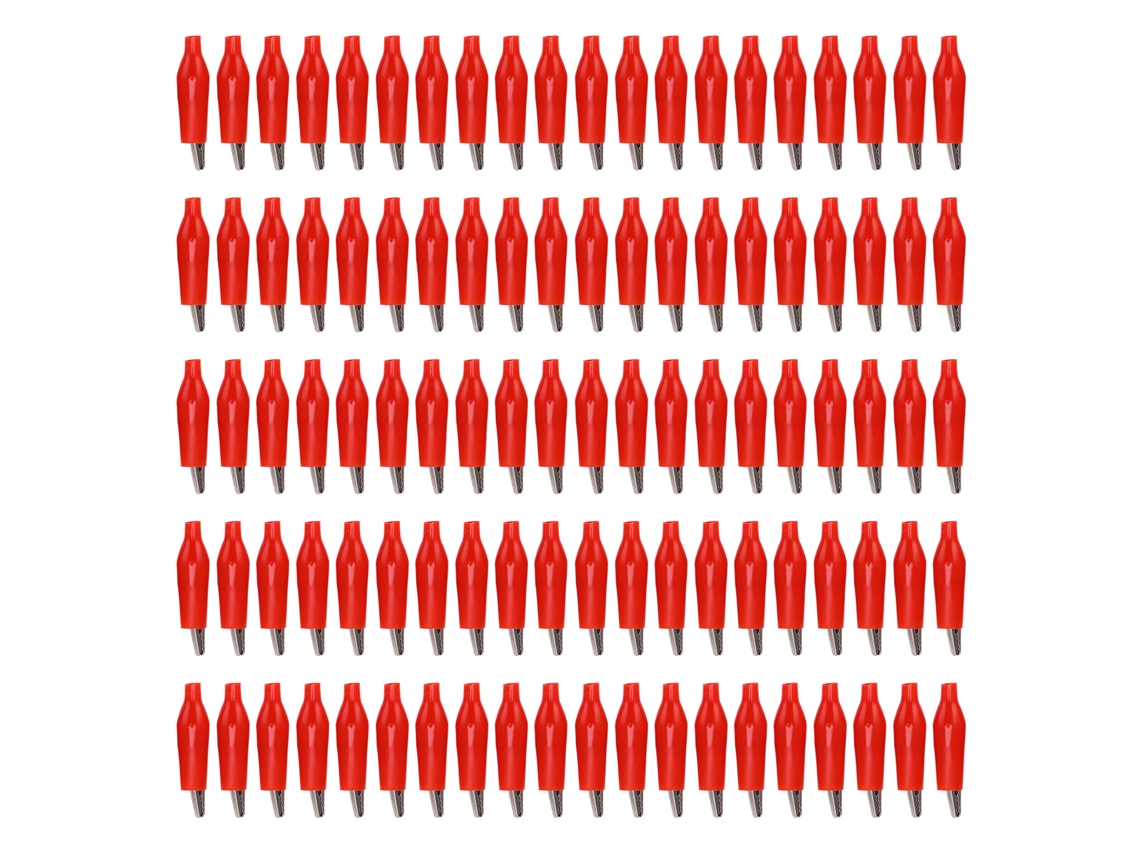 Clamp de Teste Elétrico de 25.010 de 100pcs de Material Pvc e Aço Anticorrosivo com Abertura de 6mm para Energia com S/MARCA