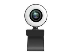 Webcam para Pc de Alta Clareza 1080P/2K Usb Câmera Web para Computador com Microfone de Luz de Preenchimento de Anel para Transmissão Ao Vivo-Versão
