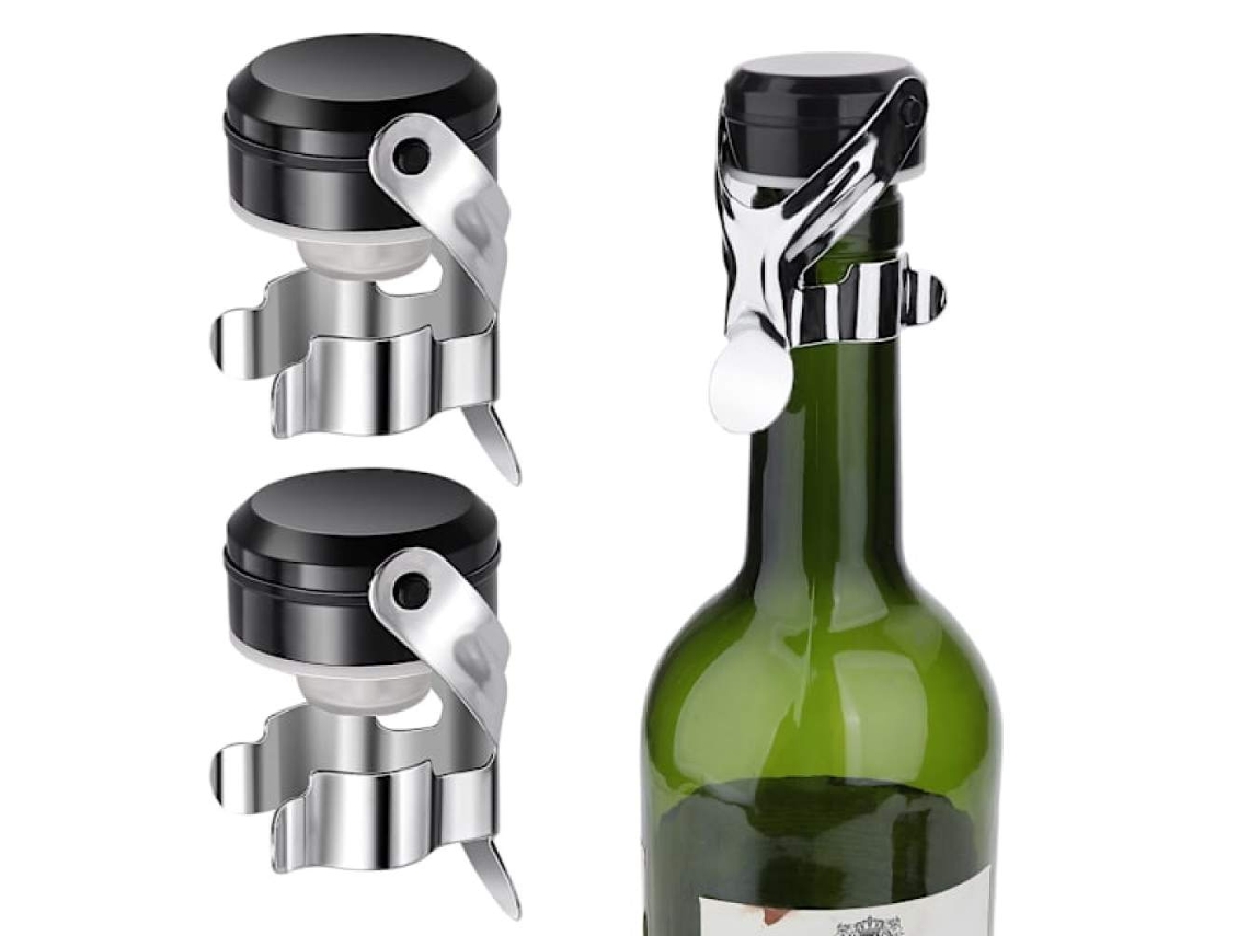 Conjunto De 3 Rolhas Para Champanhe, Ideais Para Vedar Champanhe E Vinhos Espumantes.