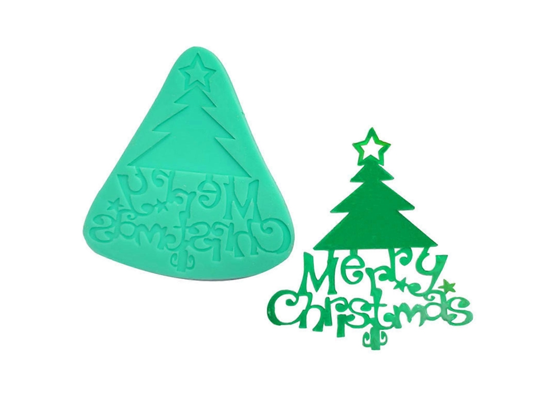 Conjunto De Moldes De Silicone Para Cozinha F1439sd Da Série Natalina: Molde Para Fondant, Molde Para Chocolate, Utensílios Para Decoração De Bolos E